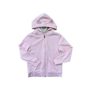 Hanna Andersson Pink Sherpa Lined Full Zip Jacket 130/8